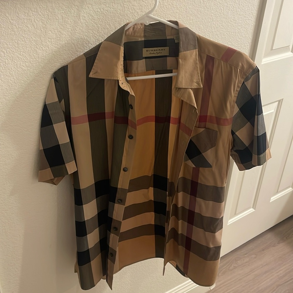Burberry men polo shirt size large